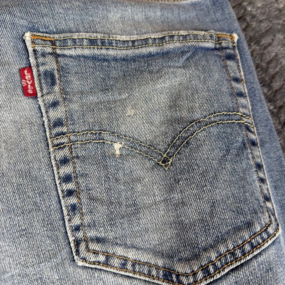 Levi's 513 Jeans Mens 34x32 Slim Straight Med Wash Denim Casual Stretch‎ Blue